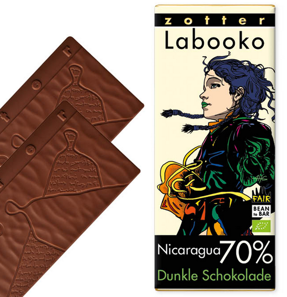 70 % Ursprungsschokolade aus Nicaragua – handgeschöpft & bio