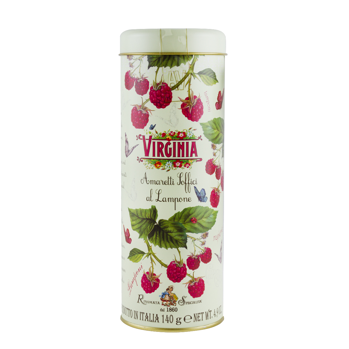 Soft Amaretti Himbeere in nostalgischer Geschenkdose von Virginia 140g