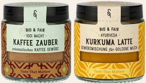 soul spice kaffee zauber kaffeegewuerz und kurkuma latte bio gewuerzmischung