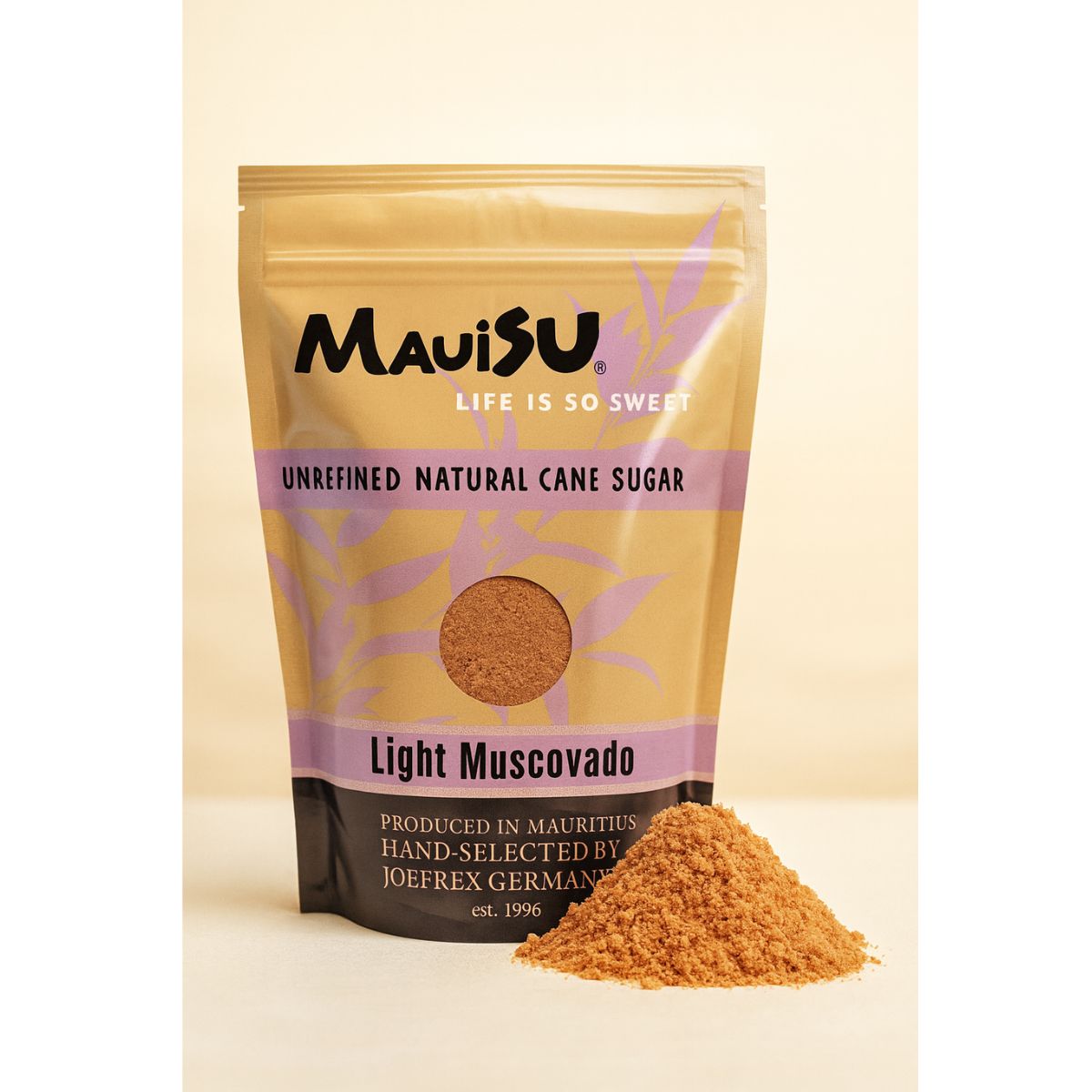 Light Muscovado Rohrzucker aus Mauritius – hellbrauner Feuchtzucker mit warmen Toffee- und Honignoten