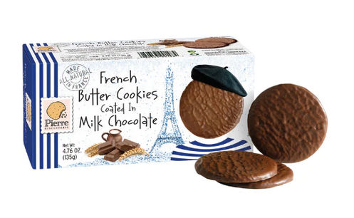 Pierre Biscuiterie Butter Cookies Coated In Milk Chocolate