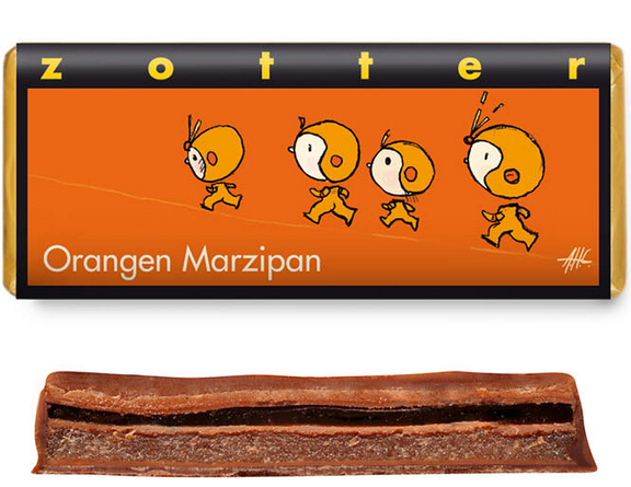 Zotter Orangen Marzipan 70g