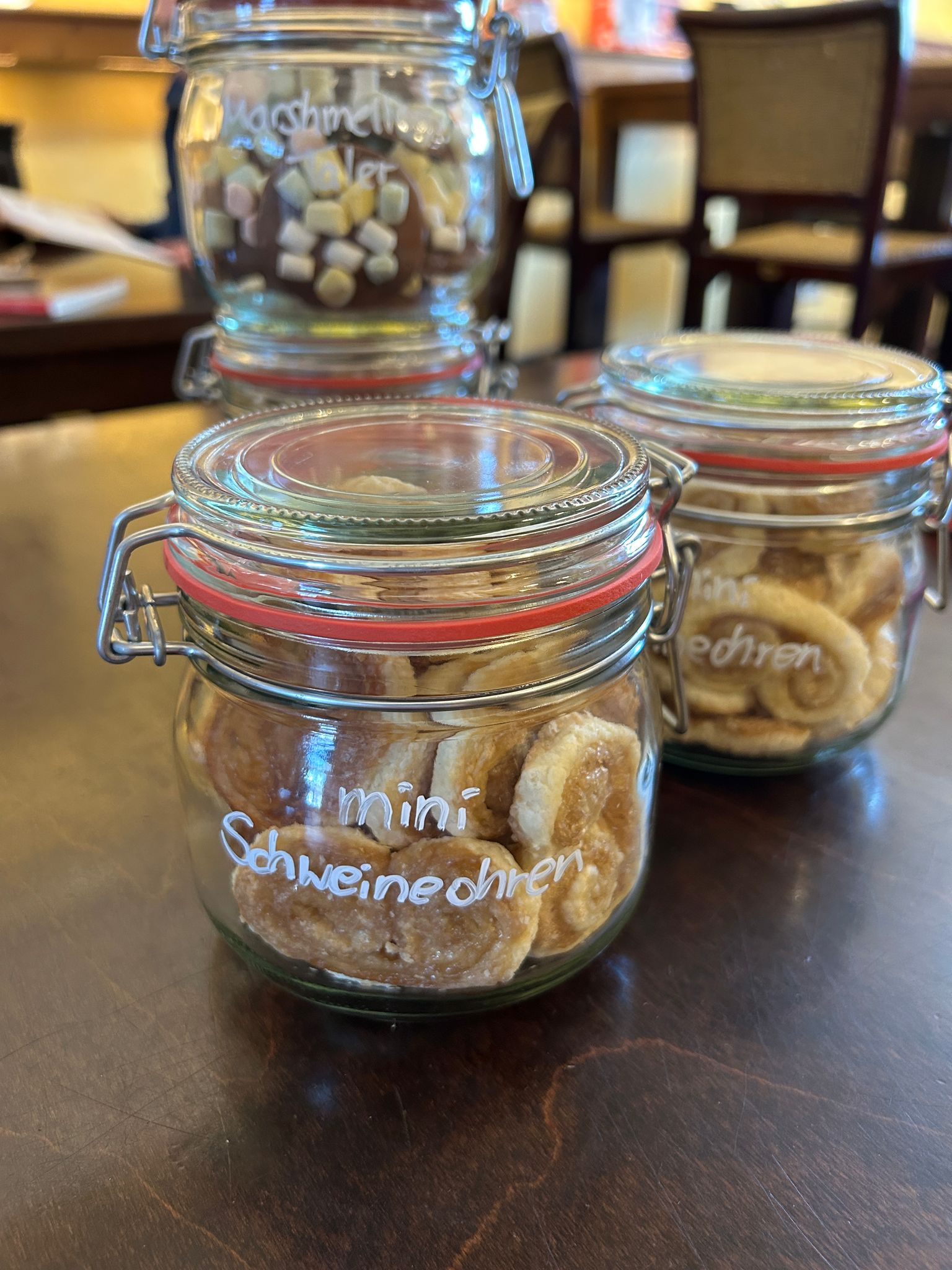 Mini Schweineohren im Glas