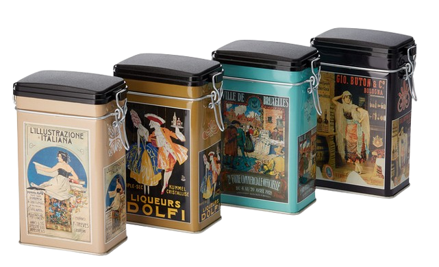 Vintage-Kaffeedose für 250 g Kaffee mit Aromabügel – stilvolle Aufbewahrung der Kaffeerösterei Bad Saarow