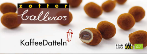 Zotter Balleros Kaffee Datteln