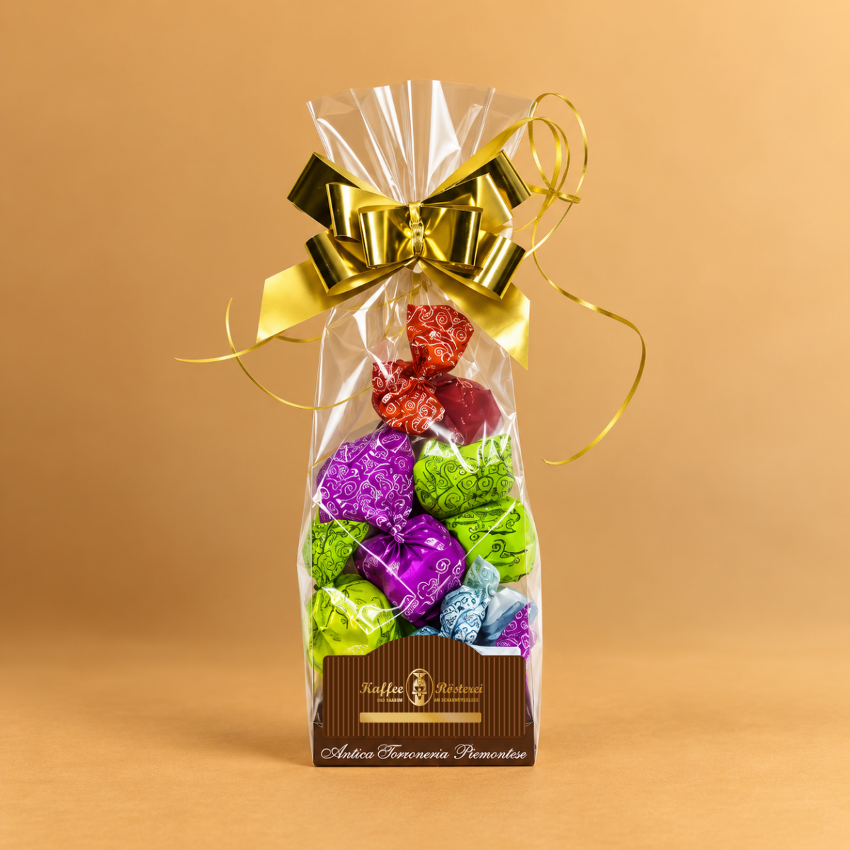 Bunte Tartufi Mischung mit 10 italienischen Trüffelpralinen im Geschenkbeutel