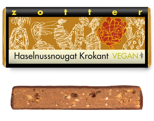 Zotter  Haselnussnougat Krokant
