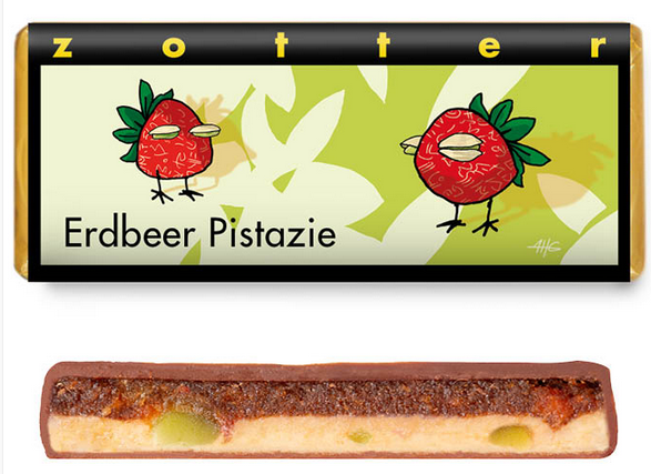 Zotter Erdbeer Pistazie 70g