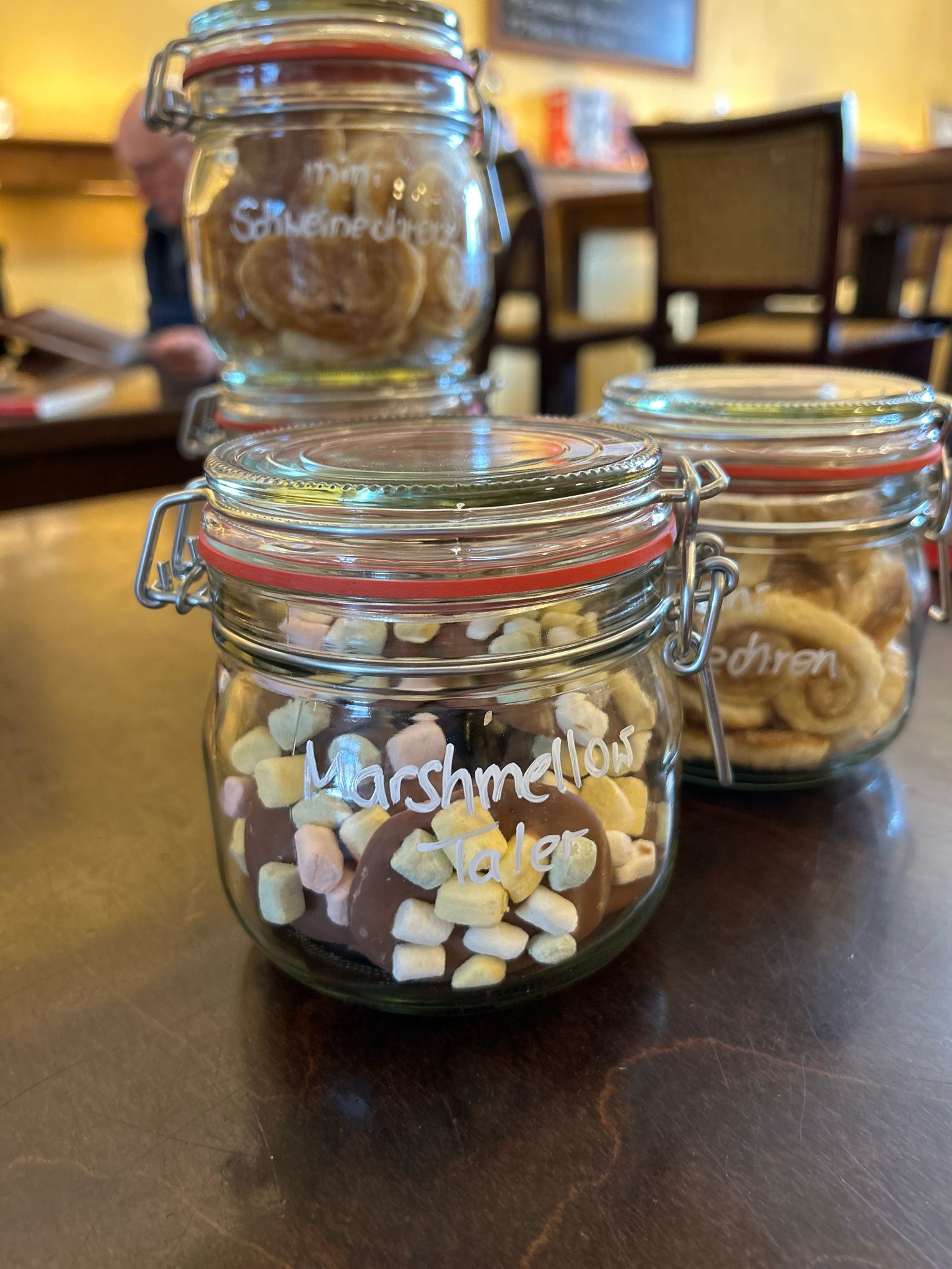 Marshmallow Taler im Glas