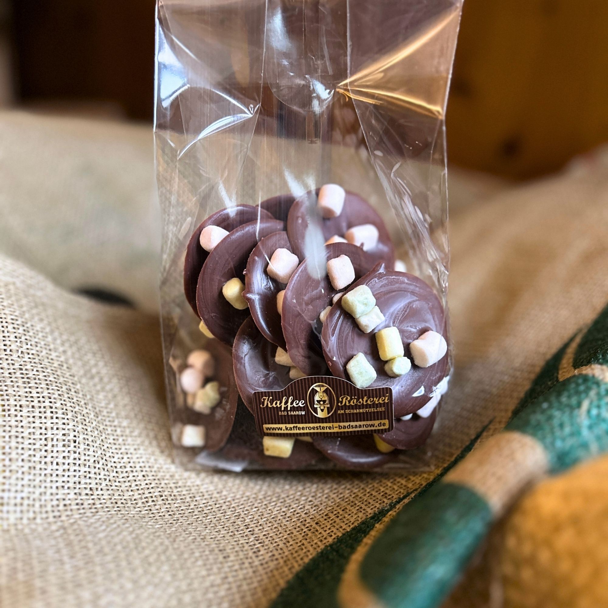 marshmallowtaler mit vollmilch schokolade handgemacht aus der kaffeeroesterei bad saarow feinkost suessigkeit