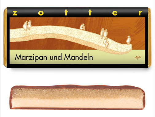 Zotter Marzipan und Mandeln 70g