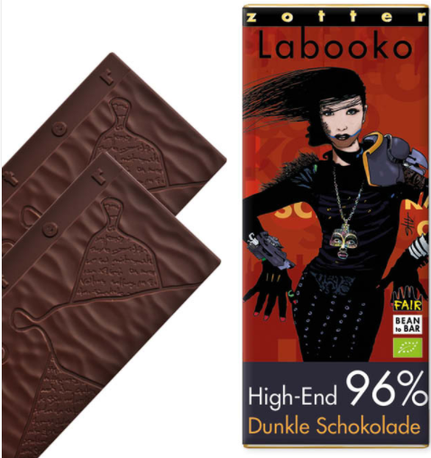 Zotter Labooko Dunkle Schokolade 96% Kakaoanteil