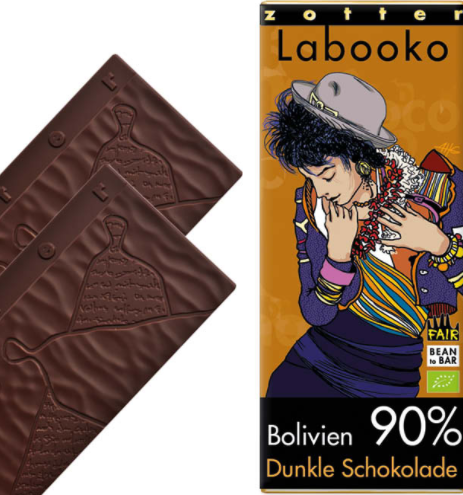 Zotter Labooko Dunkle Schokolade Bolivien 90% Kakaoanteil