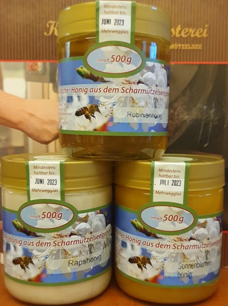 Honig aus dem Scharmützelseegebiet 500 g Glas