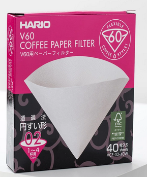 Hario Papierfilter für Handfilter 02 V60