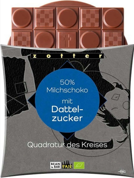 Zotter Quadratur des Kreises Milchschoko 70g